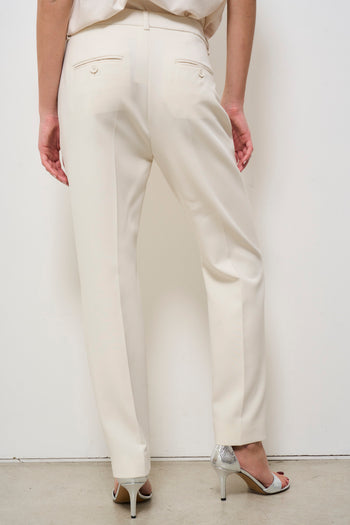 Pantalone donna bianco dritto - 4