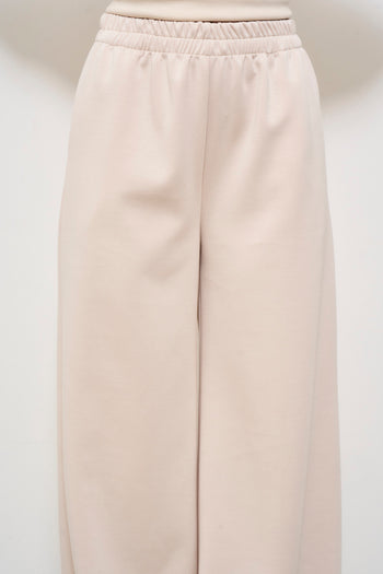 Pantalone donna beige palazzo - 4