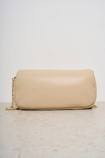 Borsa donna beige a tracolla - 5