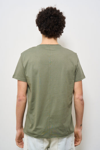 -shirt uomo girocollo verde salvia - 4