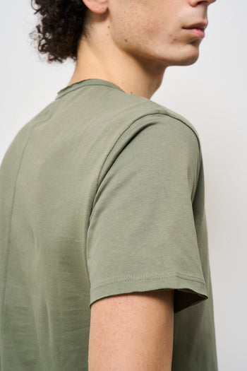 -shirt uomo girocollo verde salvia - 5