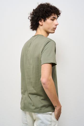 -shirt uomo girocollo verde salvia - 6