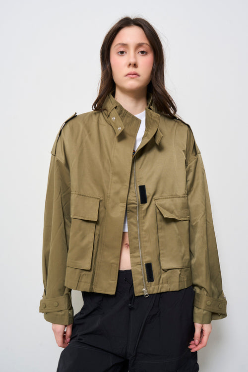 Giacca donna verde militare - 2