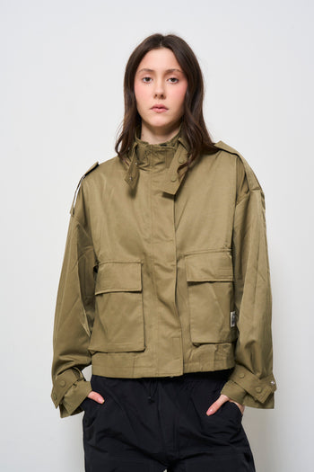 Giacca donna verde militare - 3