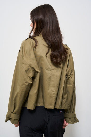 Giacca donna verde militare - 8