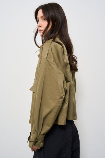 Giacca donna verde militare - 9