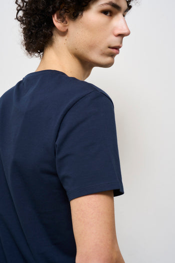 T-shirt uomo girocollo blu - 6