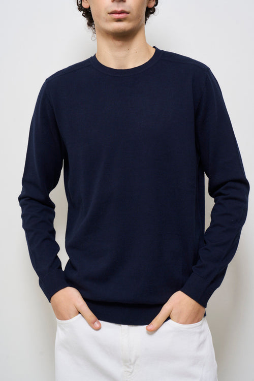 Maglia uomo girocollo blu