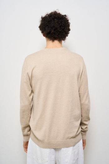 Maglia uomo girocollo beige - 4