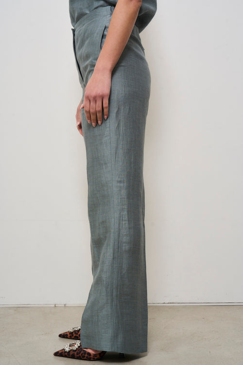 Pantalone donna dritto verde - 2