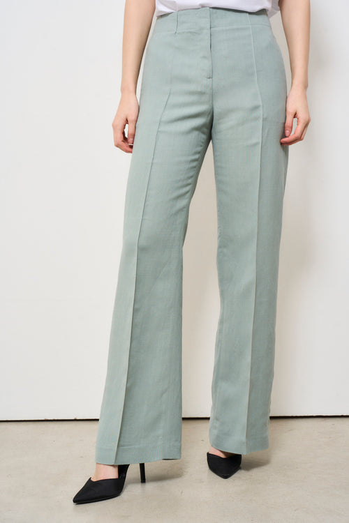 Pantalone donna verde acqua