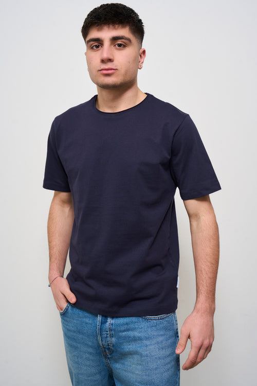 T-shirt uomo girocollo blu