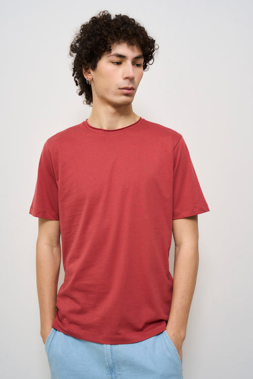 T-shirt uomo girocollo rossa