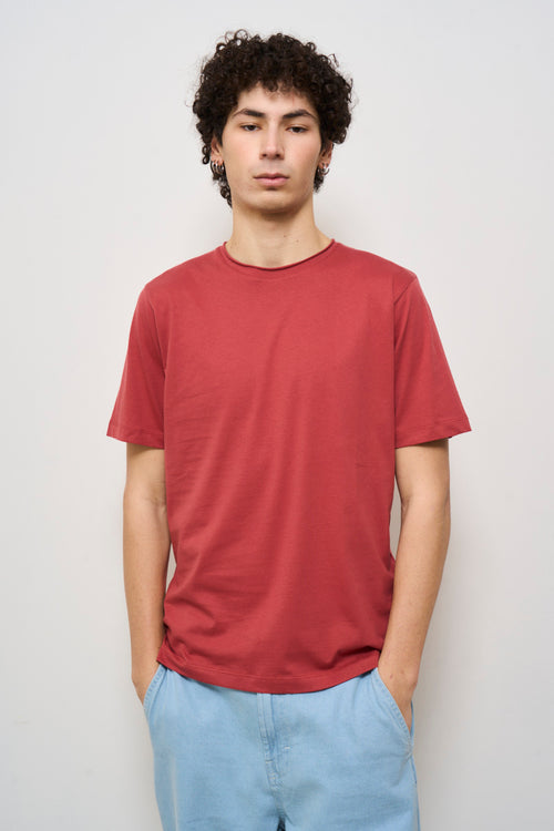 T-shirt uomo girocollo rossa - 2