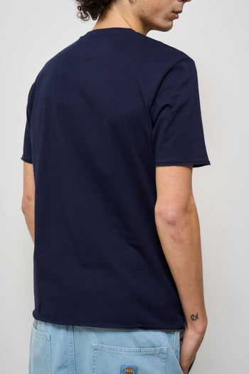 T-shirt uomo girocollo blu - 3