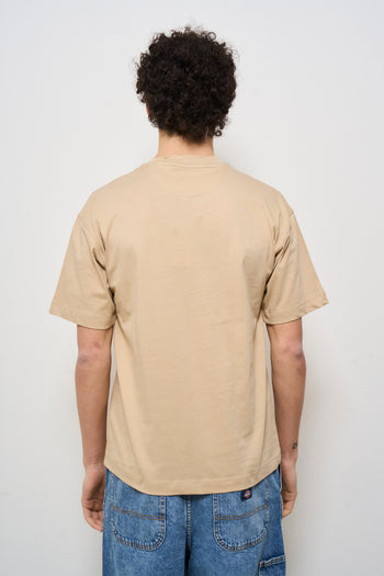 T-shirt uomo girocollo beige - 4