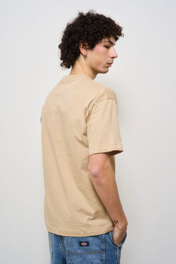 T-shirt uomo girocollo beige - 5