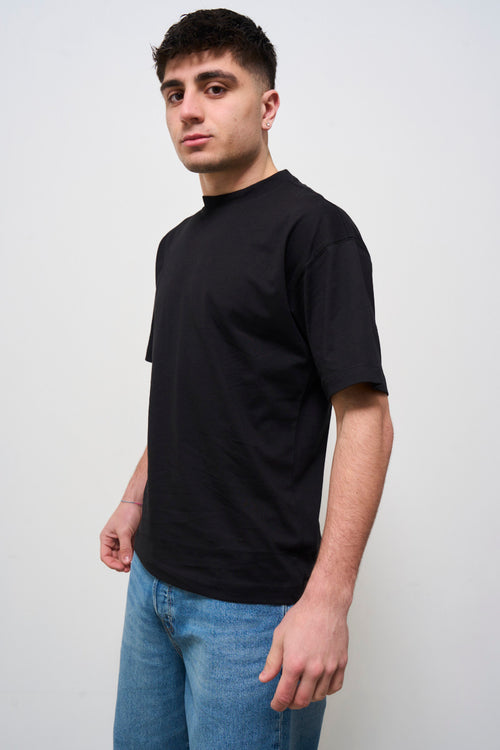 T-shirt uomo girocollo nera - 2