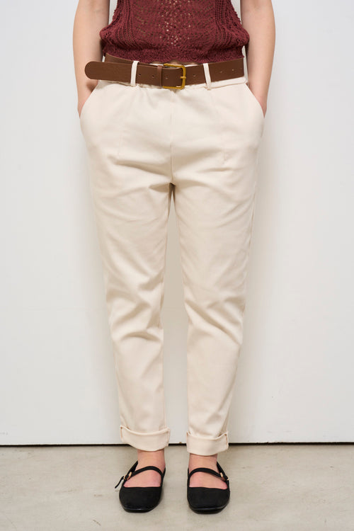 Pantalone donna beige - 2