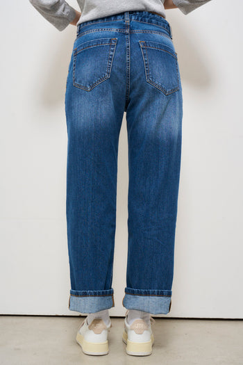 Jeans donna con risvolto - 4