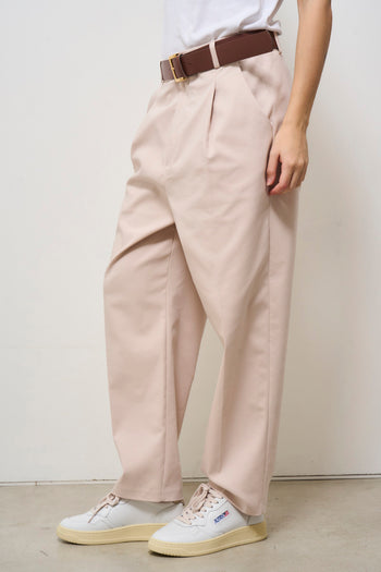 Pantalone donna carrot fit rosa - 3