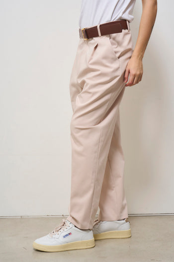 Pantalone donna carrot fit rosa - 4