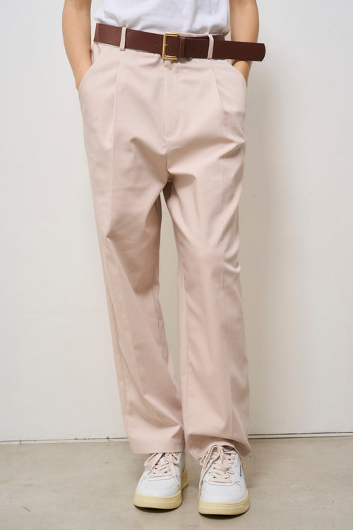 Pantalone donna carrot fit rosa