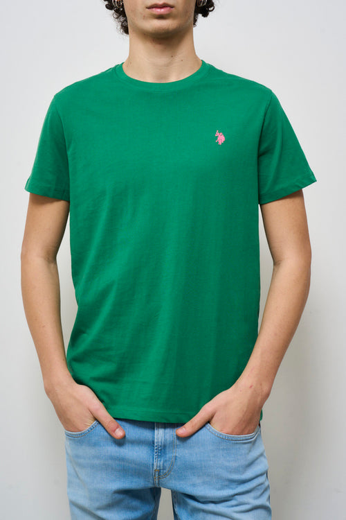 T-shirt uomo girocollo verde