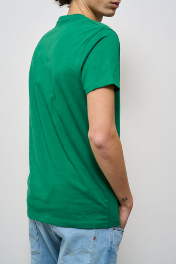 T-shirt uomo girocollo verde - 4