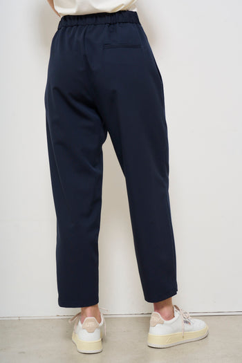 Pantalone donna carrot fit blu - 4