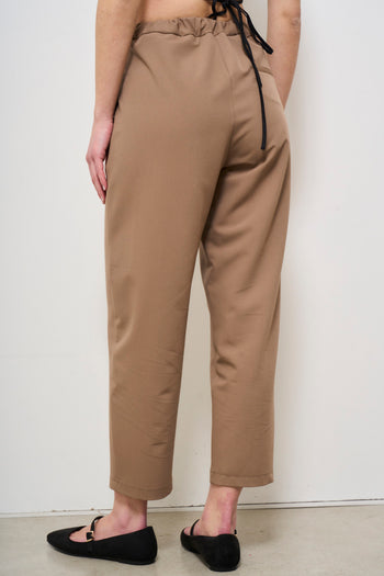 Pantalone donna carrot fit tortora - 4