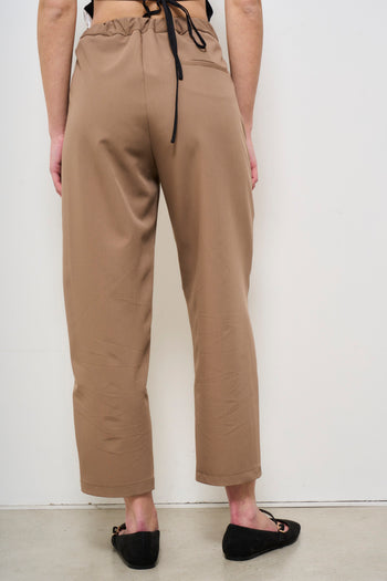 Pantalone donna carrot fit tortora - 5