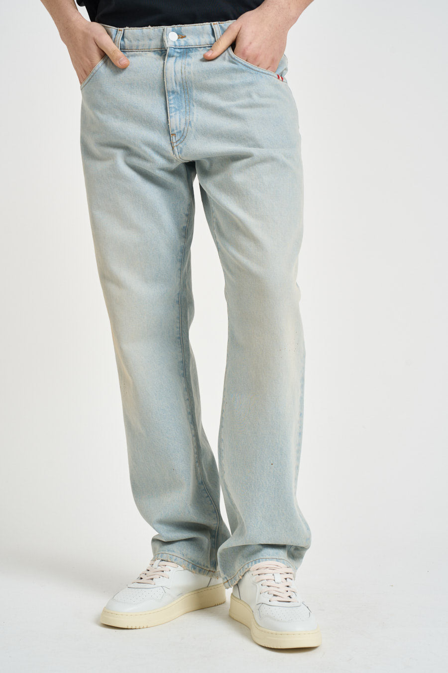 Jeans uomo James in denim chiaro JAMES OAKLAND AMISH 