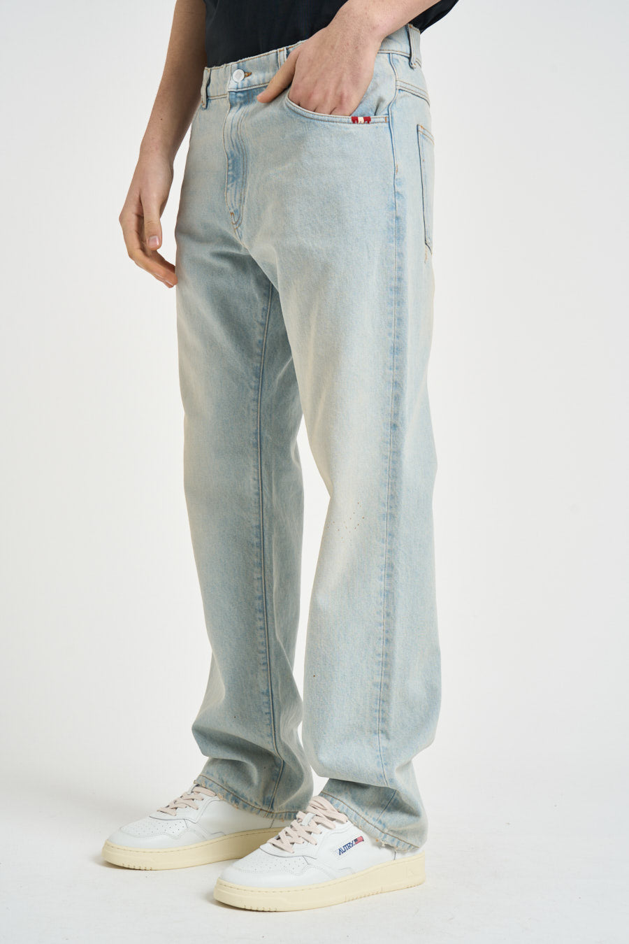 Jeans uomo James in denim chiaro JAMES OAKLAND AMISH 