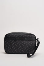 Pochette uomo nera con stampa all-over XM002600 AF22654MC028 ARMANI EXCHANGE 