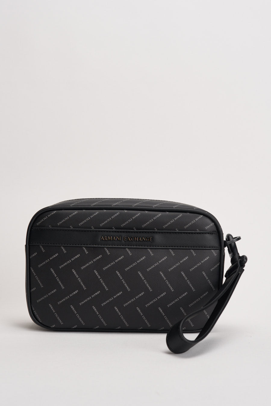 Pochette uomo nera con stampa all-over XM002600 AF22654MC028 ARMANI EXCHANGE 