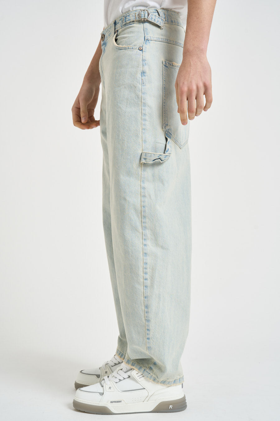 Jeans uomo ampio in denim chiaro 261201 30 BERNA 