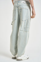 Jeans uomo ampio in denim chiaro 261201 30 BERNA 