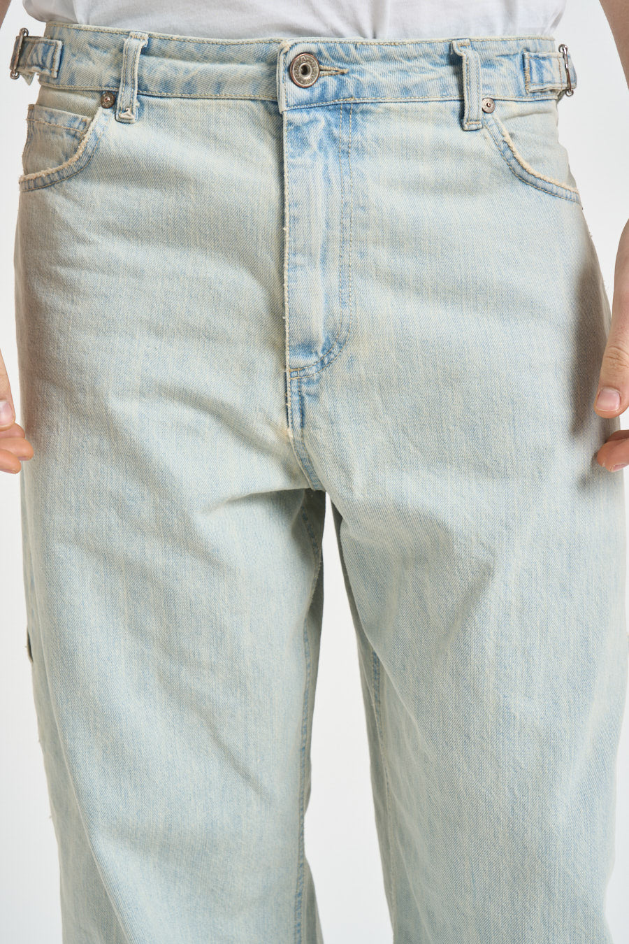 Jeans uomo ampio in denim chiaro 261201 30 BERNA 