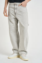 Jeans uomo baggy in denim grigio chiaro 261202 30 BERNA 