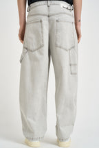 Jeans uomo baggy in denim grigio chiaro 261202 30 BERNA 