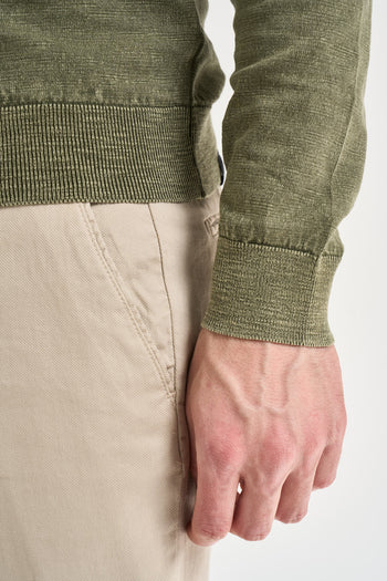 Maglia uomo in maglia verde - 3