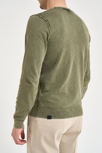 Maglia uomo in maglia verde - 4