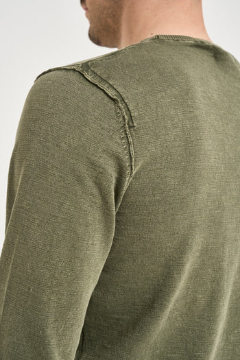 Maglia uomo in maglia verde - 5