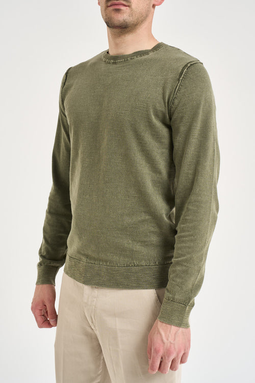 Maglia uomo in maglia verde