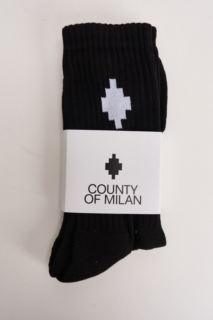 Calze uomo con logo nere 494  COUNTY OF MILAN 