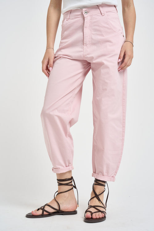 Pantalone donna regular rosa - 1
