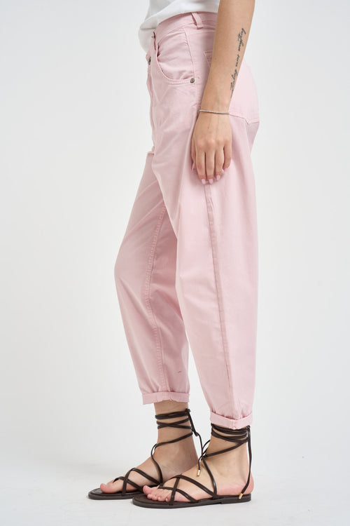 Pantalone donna regular rosa - 2