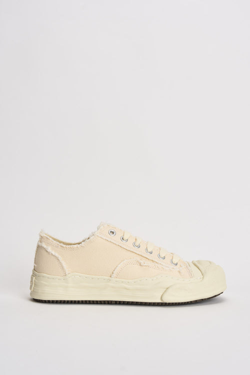 Sneakers uomo panna in canvas