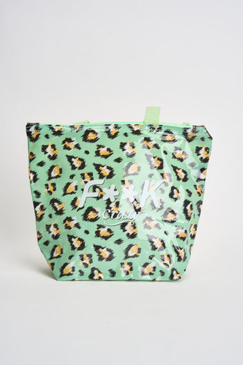 Mini bag donna con stampa animalier verde acqua - 4